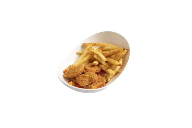 وجبة نقتس مع فرنش فرايز